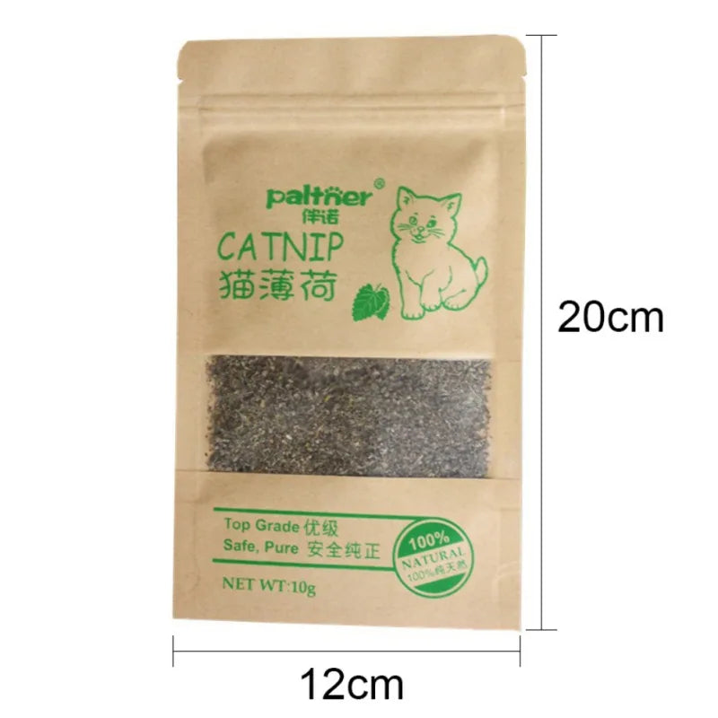 Natural Catnip Cat Toys Menthol Flavor Clean Teeth Healthy Care Funny Cat Catmint Toys Organic Premium Catnip Cattle Grass 100%