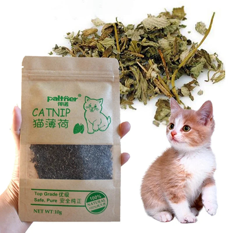 1/2pcs 10g Cat Toy Catnip Organic 100% Natural Premium Catnip Cattle Grass Menthol Flavor Funny Cat Mint Toys Catnip Avocado